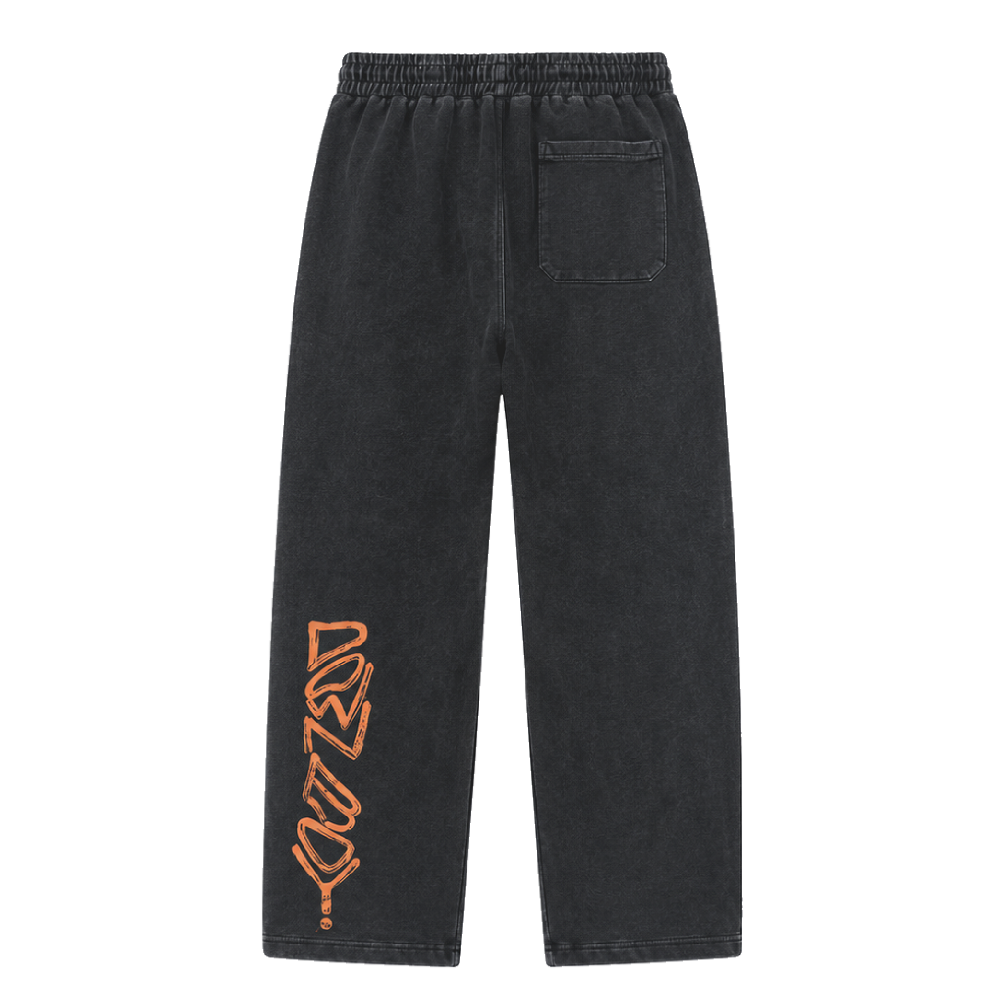 Black Washed Denim Pants