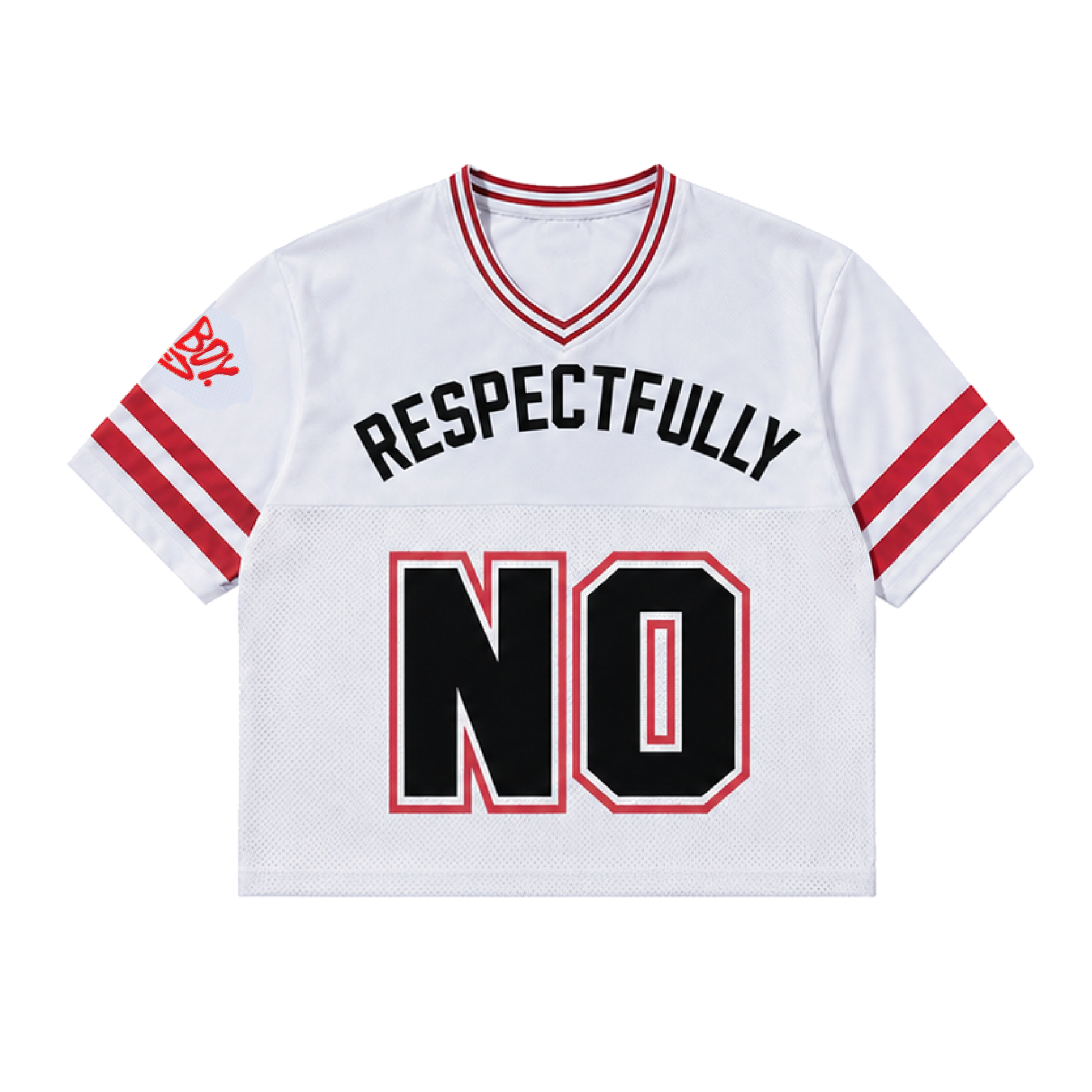 Respectfully No Cherub Short Sleeve Jersey in White