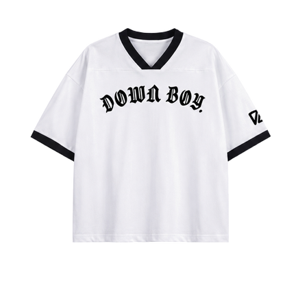 white Respectfully No Ringer Tee