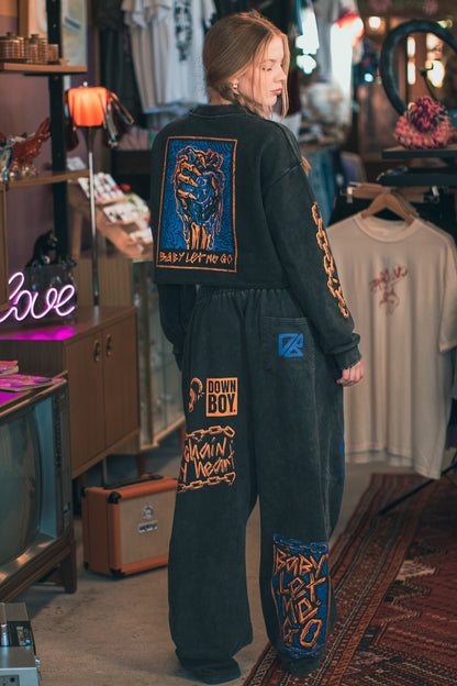 Back 'Unchain My Heart' Tracksuit Pants Seamed