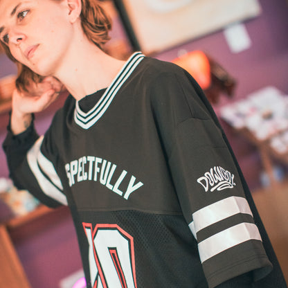 Respectfully No // Cherub Short Sleeve Jersey in Black