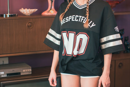 Respectfully No // Cherub Short Sleeve Jersey in Black