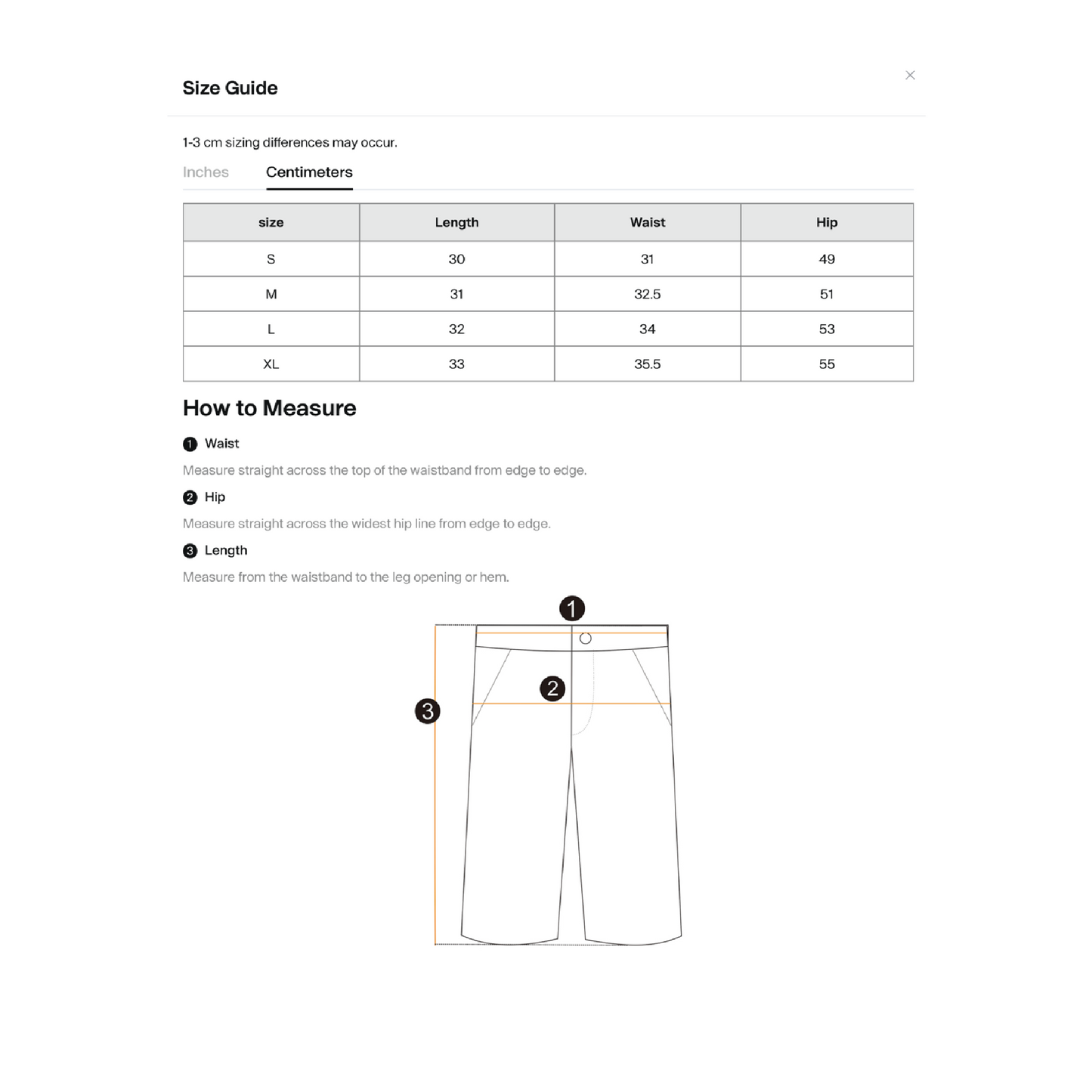 Size Guide