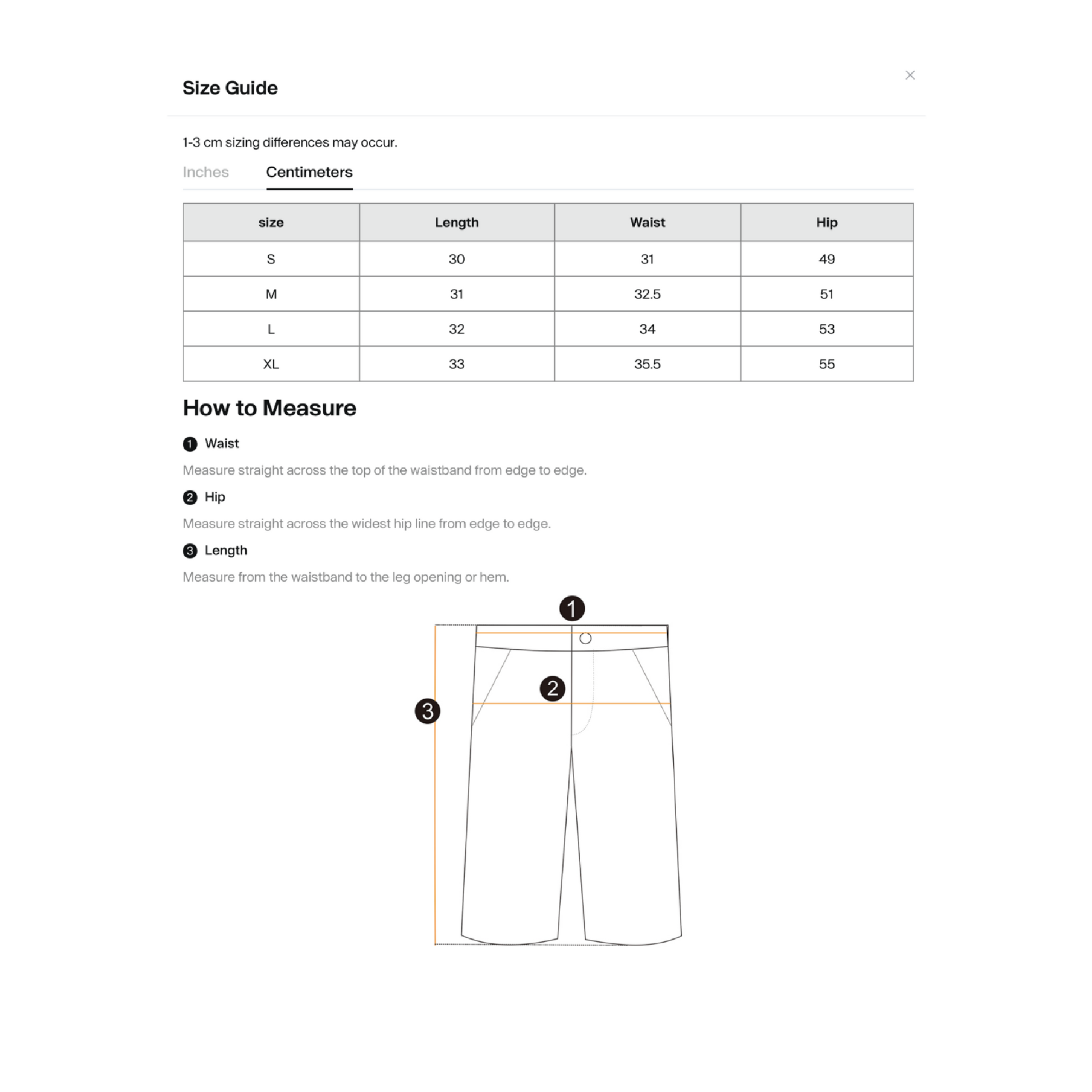 Size Guide