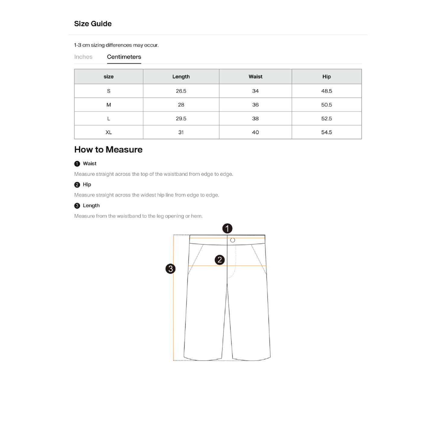 Size Guide